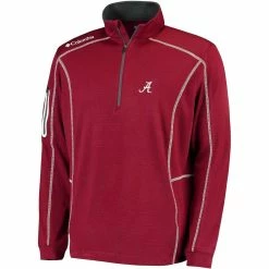 Budget 🌟 Men's Columbia Golf Crimson Alabama Crimson Tide Shotgun Quarter-Zip Pullover ⭐ -Sports Outdoor Games Store unnamed file 135