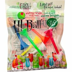 Outlet 😀 Golf Gifts & Gallery 3.25 In. Hi Ball Solid Tees 6 Pk. 🧨