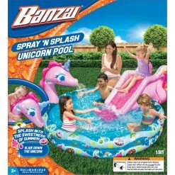 Cheap 🎉 Banzai Spray 'N Splash 60 In. Unicorn Pool ❤️