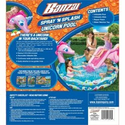 Cheap 🎉 Banzai Spray 'N Splash 60 In. Unicorn Pool ❤️ -Sports Outdoor Games Store unnamed file 296