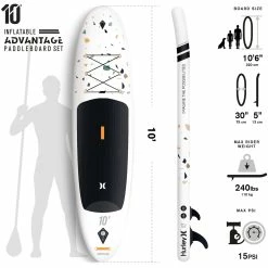 Best Pirce 😍 Hurley Advantage 10 Ft. Stand Up Paddle Board With Hikeable 🎒 Backpack 🎉 -Sports Outdoor Games Store unnamed file 343