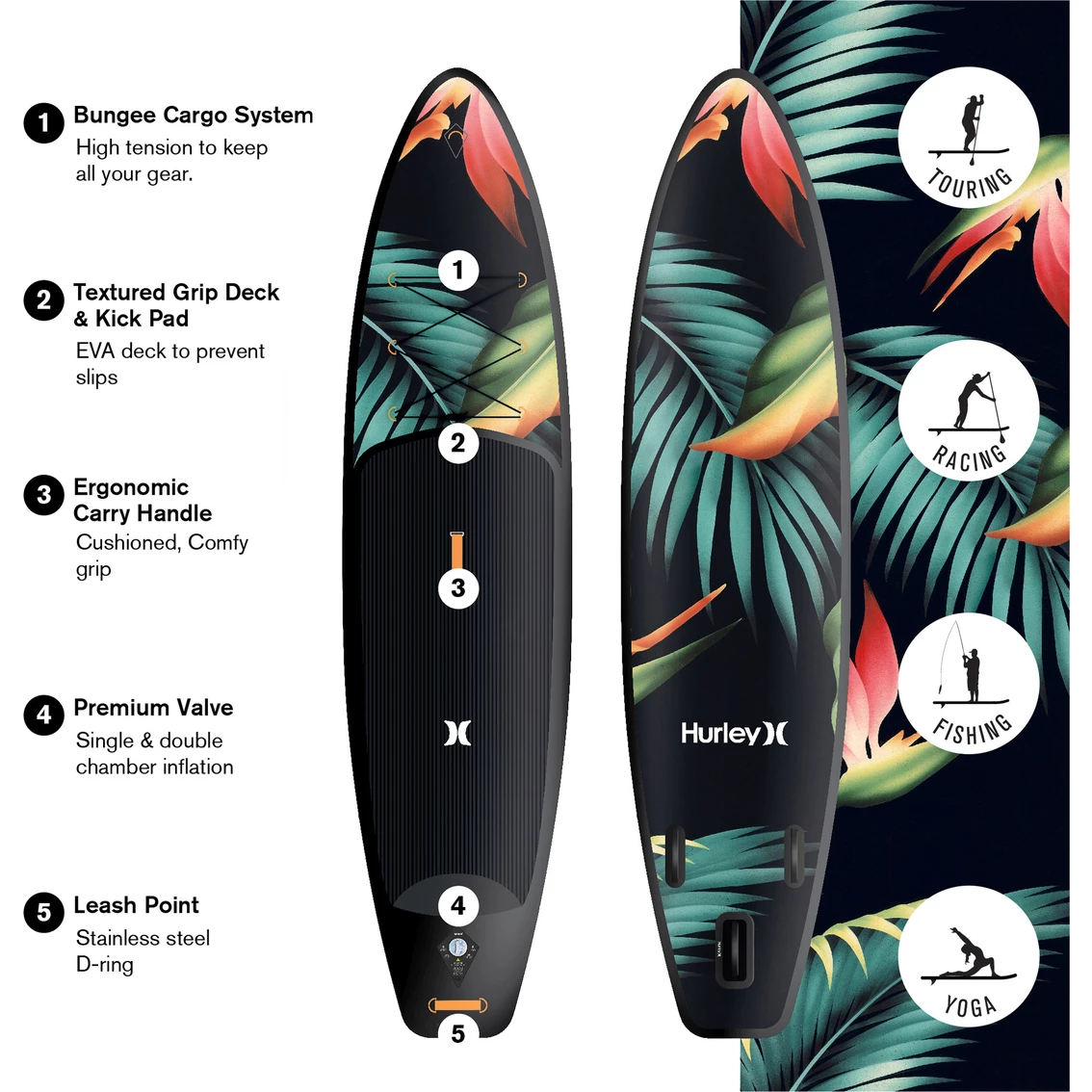 Best reviews of ๐ Hurley Phantom Tour 10 Ft. 6 In. Stand Up Paddle Board With Hikeable ๐ Backpack ๐ 6 Best reviews of ๐ Hurley Phantom Tour 10 Ft. 6 In. Stand Up Paddle Board With Hikeable ๐ Backpack ๐ - Image 4