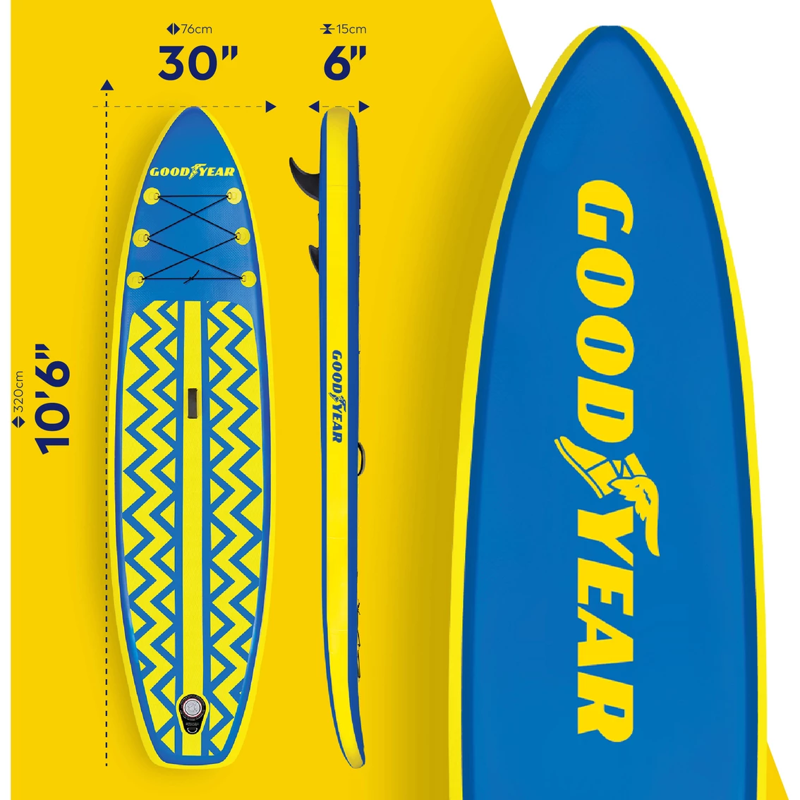 Buy ๐งจ Goodyear Adventure All-Season 10 Ft. 6 In. Stand Up Paddle Board With ๐ Backpack โค๏ธ 7 Buy ๐งจ Goodyear Adventure All-Season 10 Ft. 6 In. Stand Up Paddle Board With ๐ Backpack โค๏ธ - Image 5