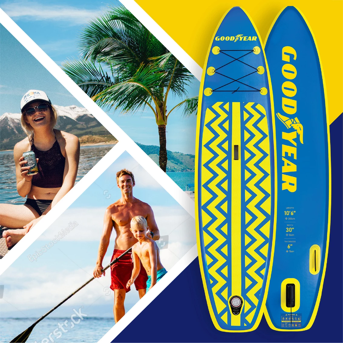 Buy ๐งจ Goodyear Adventure All-Season 10 Ft. 6 In. Stand Up Paddle Board With ๐ Backpack โค๏ธ 10 Buy ๐งจ Goodyear Adventure All-Season 10 Ft. 6 In. Stand Up Paddle Board With ๐ Backpack โค๏ธ - Image 8