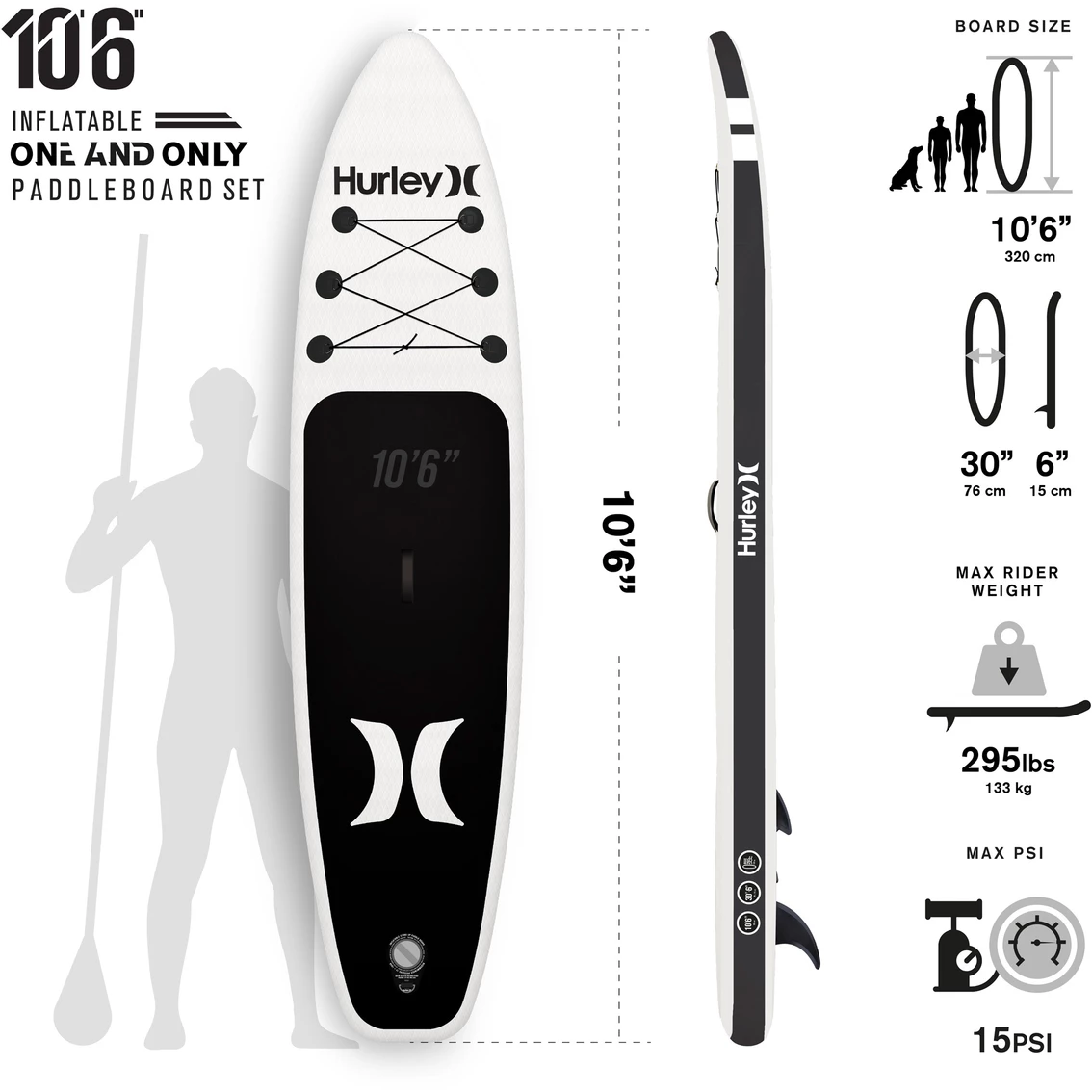 Hot Sale 🎉 Hurley One And Only 10 Ft. 6 In. Isup Set 🌟 5 Hot Sale 🎉 Hurley One And Only 10 Ft. 6 In. Isup Set 🌟 - Image 3