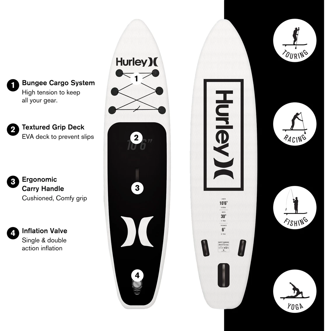 Hot Sale 🎉 Hurley One And Only 10 Ft. 6 In. Isup Set 🌟 6 Hot Sale 🎉 Hurley One And Only 10 Ft. 6 In. Isup Set 🌟 - Image 4