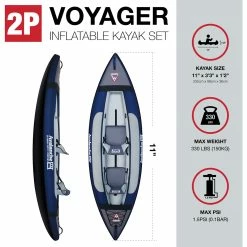 Wholesale 🎉 Avalanche Voyager 2 Person Inflatable Kayak Set, Blue 😉 -Sports Outdoor Games Store unnamed file 386