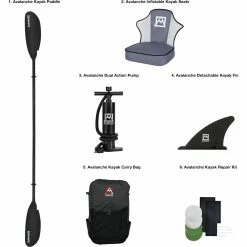 Hot Sale 🤩 Avalanche Voyager 1 Person Inflatable Kayak Set, Green 💯 -Sports Outdoor Games Store unnamed file 392