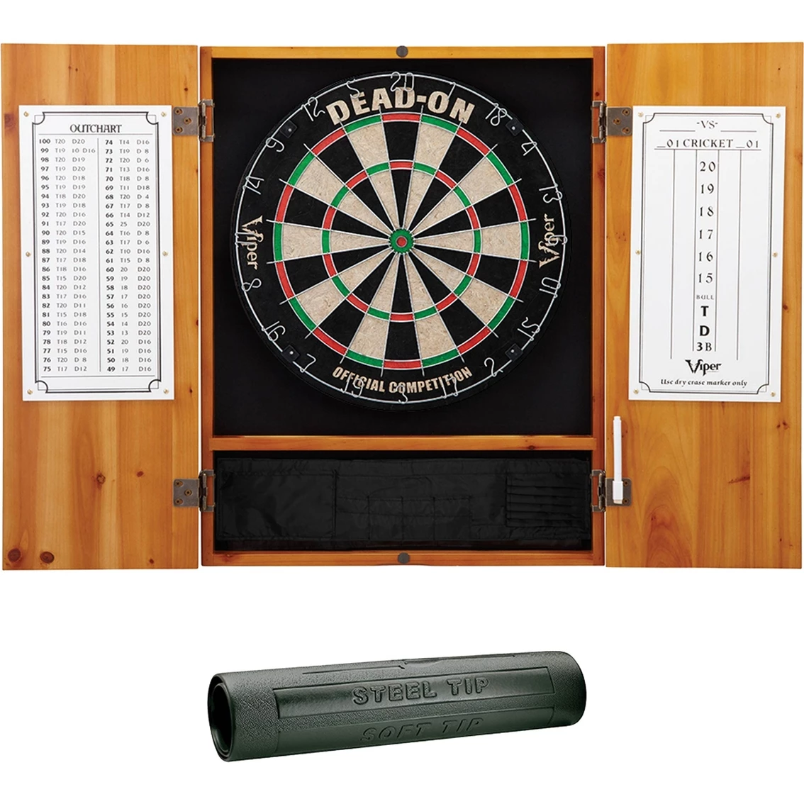 New ๐ Viper Metropolitan Oak Steel Tip Dartboard Cabinet Bundle โญ 3 New ๐ Viper Metropolitan Oak Steel Tip Dartboard Cabinet Bundle โญ
