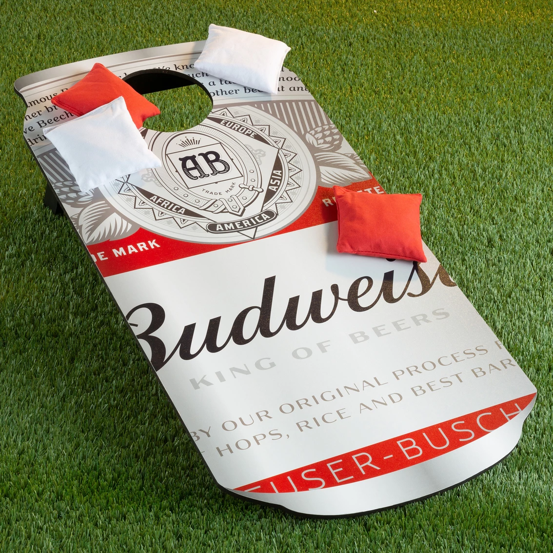 New 🔔 Hey! Play! Budweiser Can Cornhole Game Set ⭐ 7 New 🔔 Hey! Play! Budweiser Can Cornhole Game Set ⭐ - Image 5
